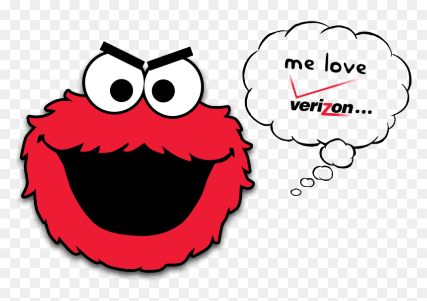 Clipart Cookie Monster, HD Png Download - verizon png