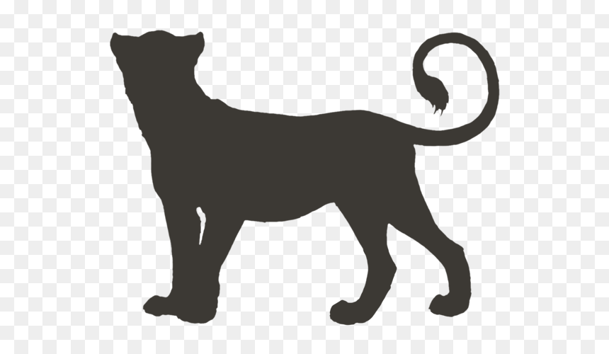 Lioness And Basketball Clipart Black And White Clip - Transparent Lioness Silhouette, HD Png Download - lioness png