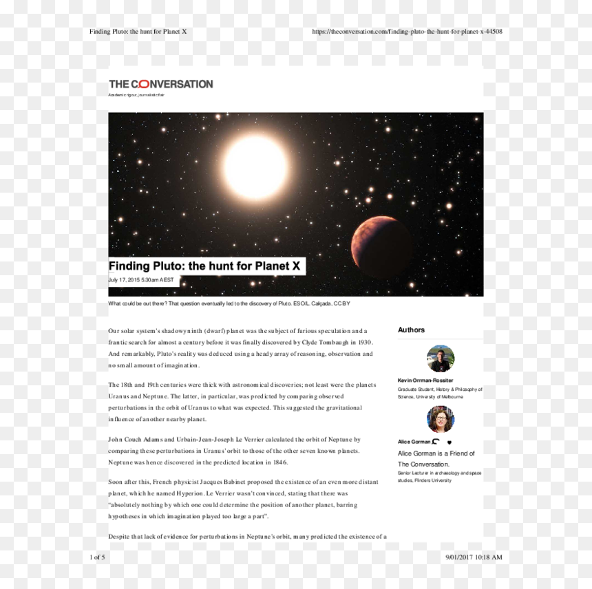 Conversation For Pluto Planet, HD Png Download - pluto planet png