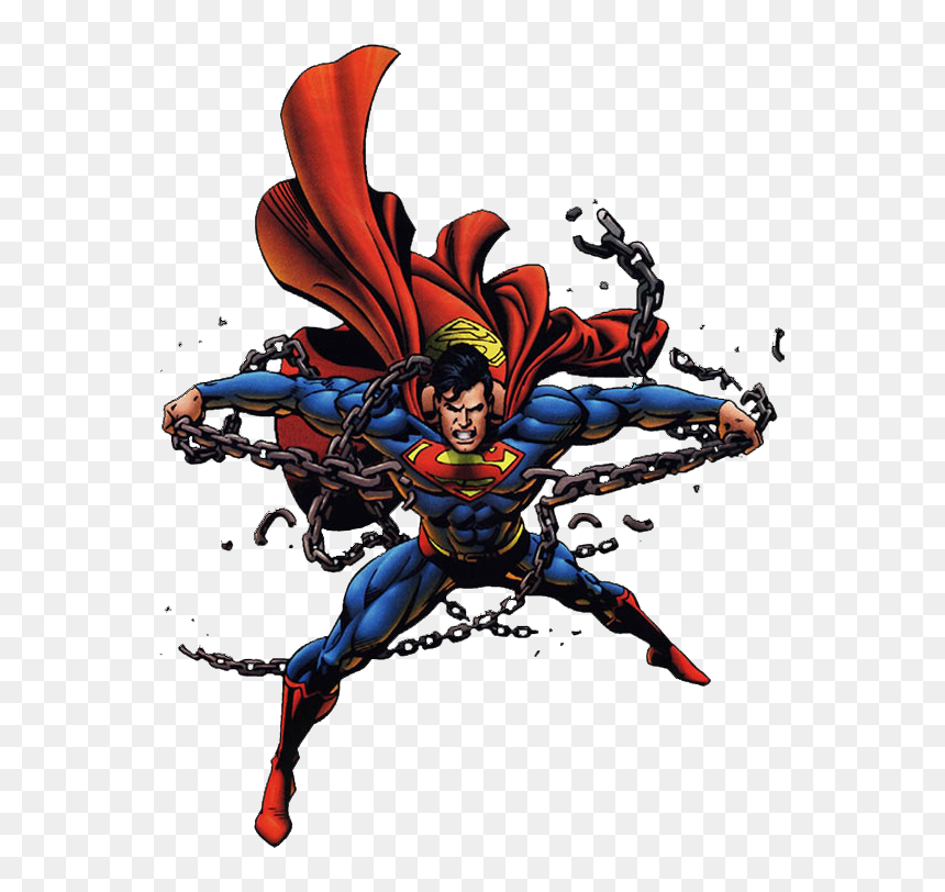 He Moves To The Bustling City Of Tomorrow, Metropolis, - Superman Break The Chains, HD Png Download - superman comic png