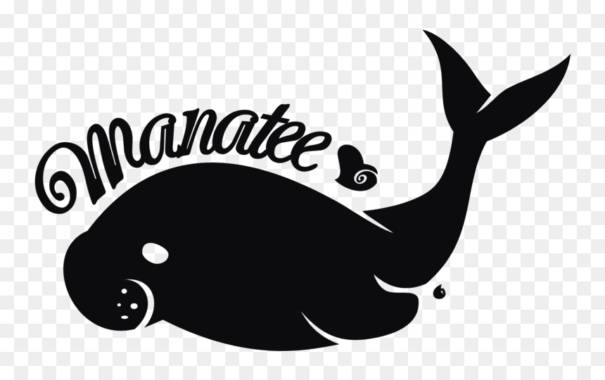 Google Search , Png Download - Black And White Manatee Vector, Transparent Png - manatee png
