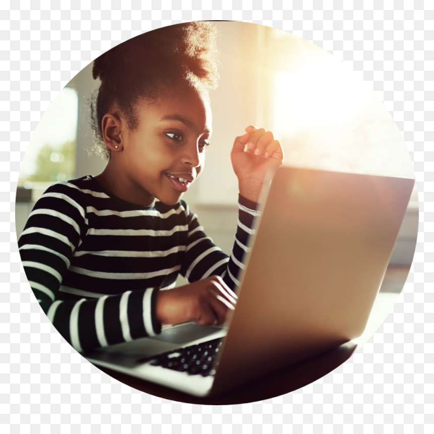 Grab Free Distance Learning Resources In Our Member’s - School Child Working Alone, HD Png Download - classroom png