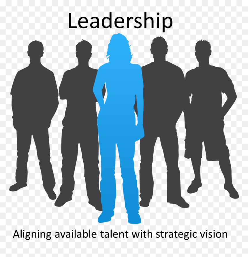 Silhouette People Clip Art - People Silhouette Clipart, HD Png Download - leadership png