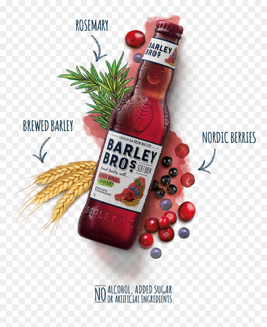 Berries - Barley Bros Soft Drink, HD Png Download - barley png