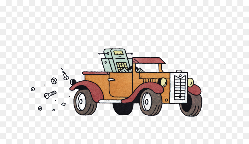 Transparent Back To The Future Car Png - Portable Network Graphics, Png Download - back of car png