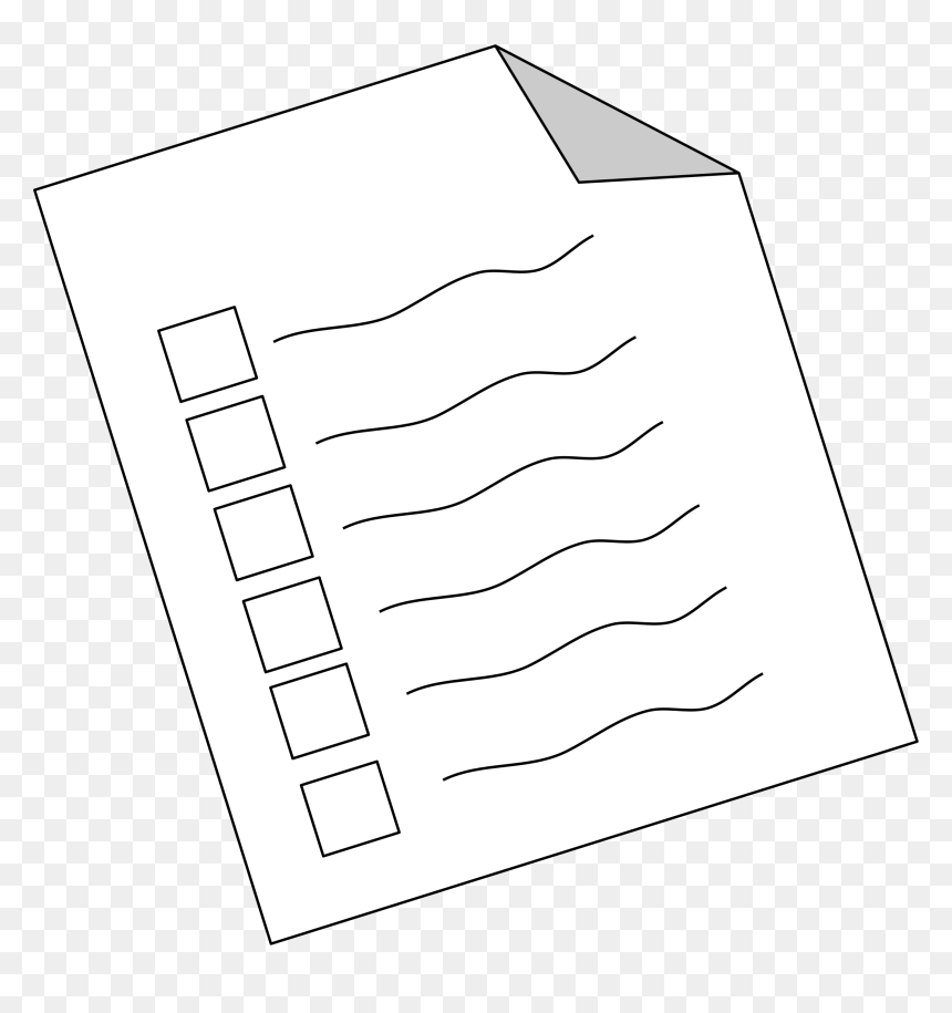 Survey Clip Arts - Survey Clipart Black And White, HD Png Download - survey png