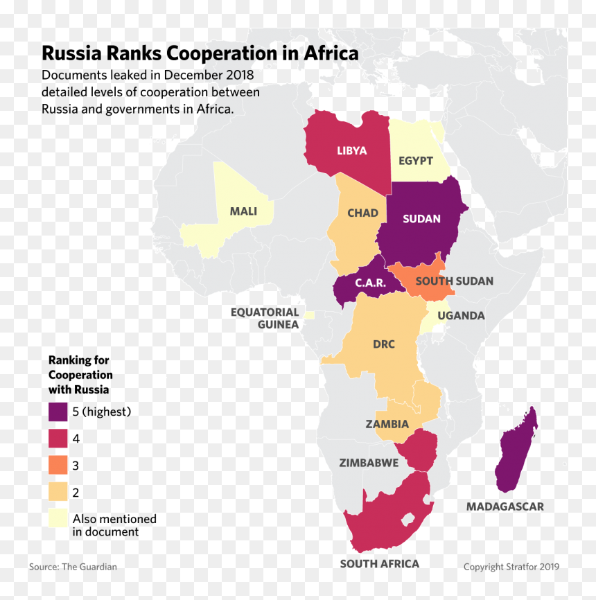 Russia In Africa Map, HD Png Download - russia png