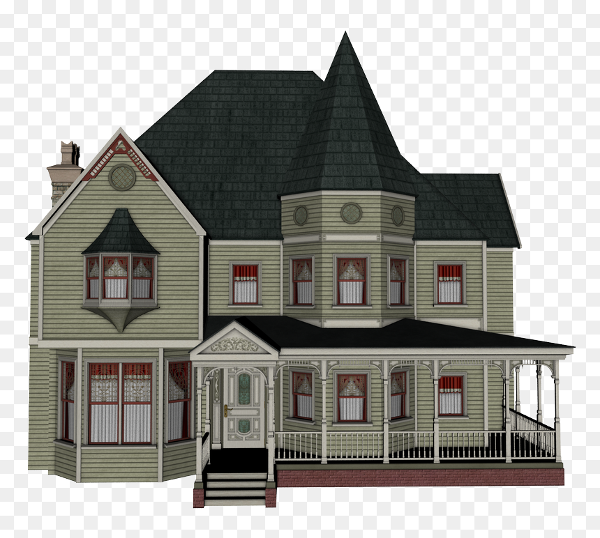 The Old Building, Hd Definition - Victorian House No Background, HD Png Download - old house png