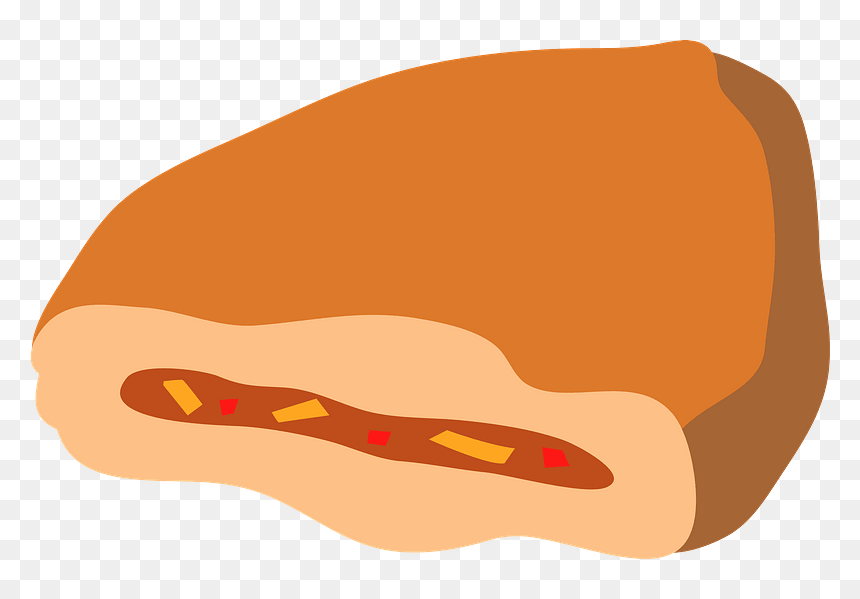 Curry Bread Food Clipart - Hot Dog, HD Png Download - food clipart png