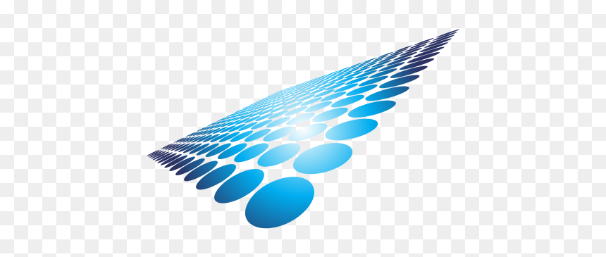 Blue Dots Pattern Perspective Grid - Graphic Design, HD Png Download - perspective grid png