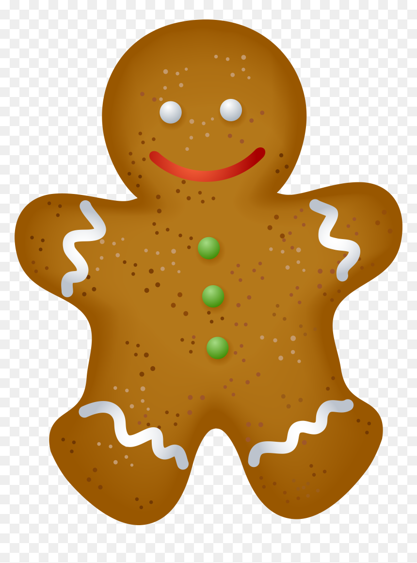Christmas Gingerbread At Getdrawings, HD Png Download - food clipart png