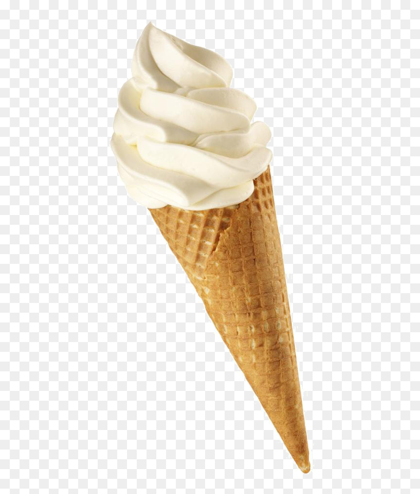 Ice Cream Cone Vanilla Ice Cream - Cone Ice Cream Png, Transparent Png - vanilla png