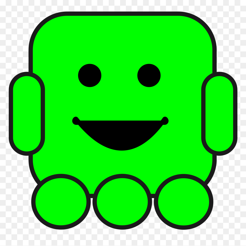 Friendly Robot Clip Arts - Emojis De Whatsapp Robot Verde, HD Png Download - robot icon png