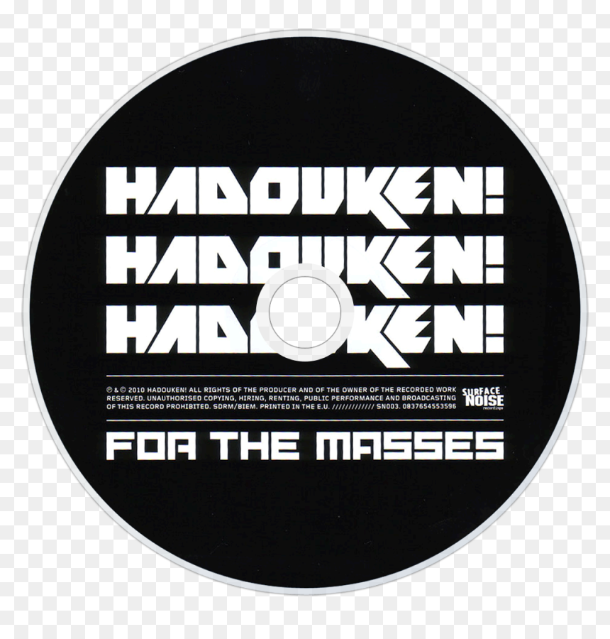 Hadouken For The Masses Cd Disc Image - Turner Pictures Worldwide Distribution Inc, HD Png Download - hadouken png