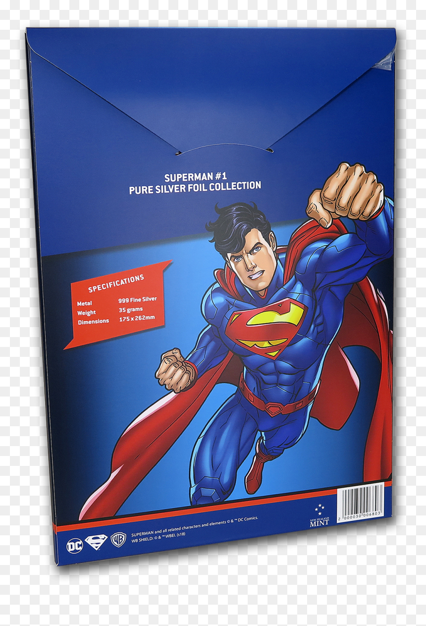 2018 35 Gram Silver Foil Dc Comics Superman - Superman, HD Png Download - superman comic png