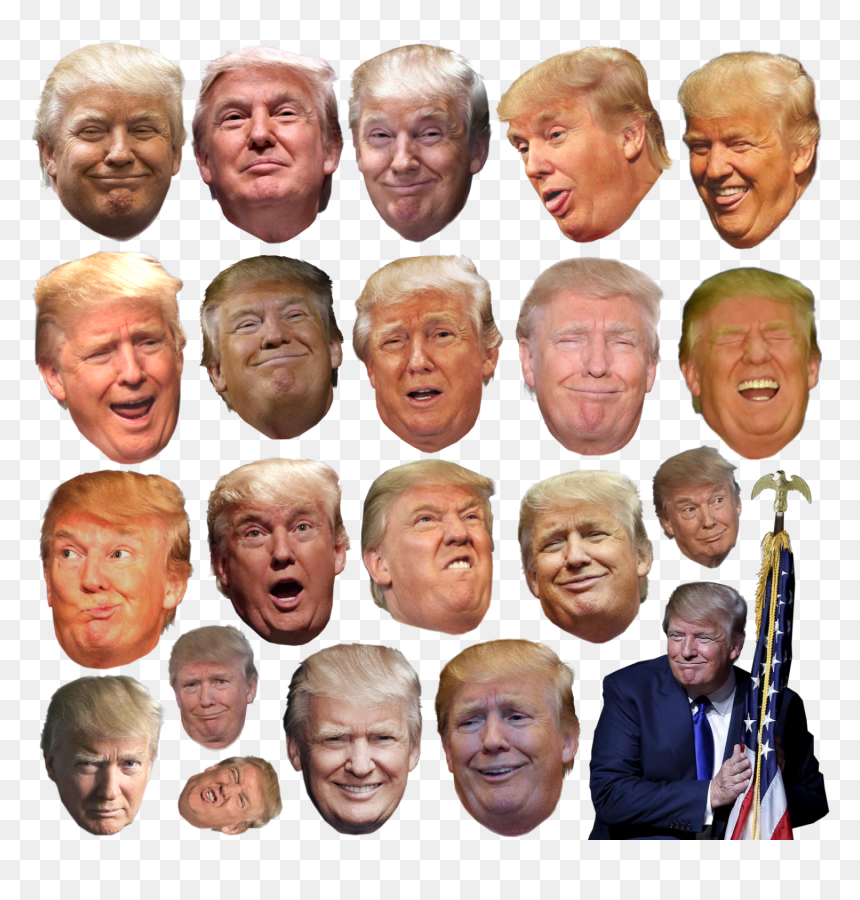 Trump Exploitable , Png Download - Many Trump Heads, Transparent Png - trumps hair png