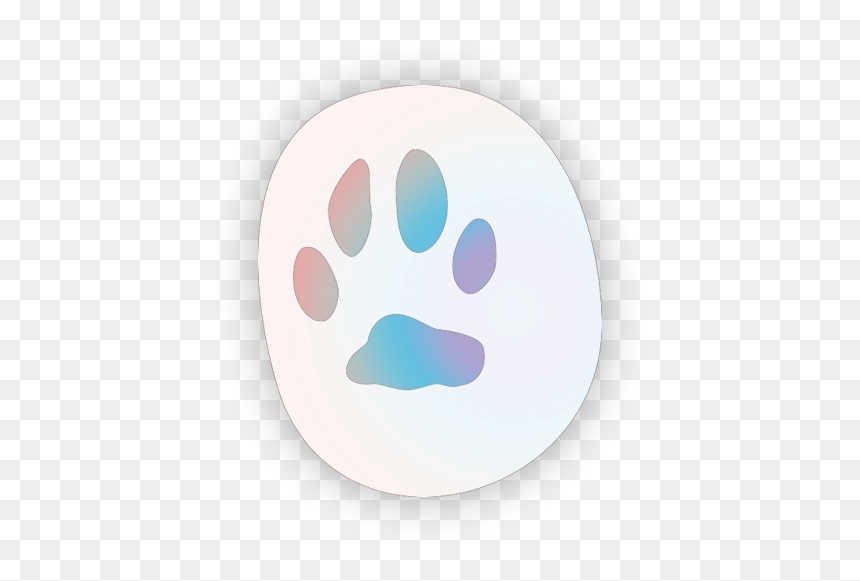 Dribble Rebound Kitty Paw - Circle, HD Png Download - wolf paw png