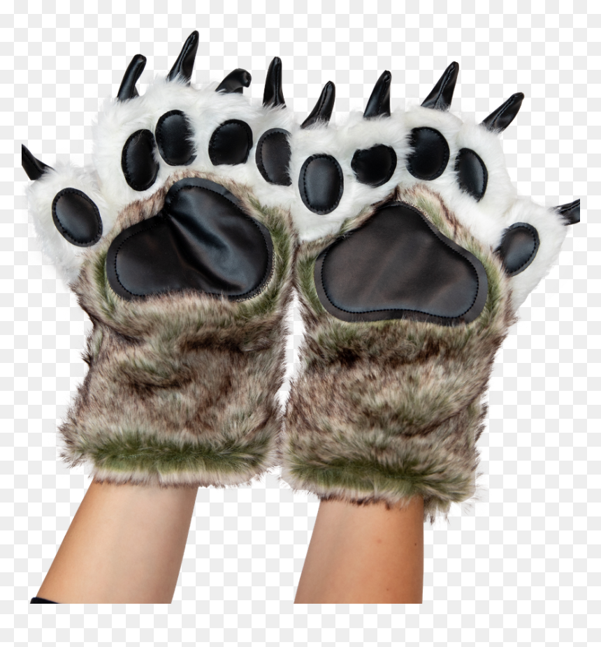 Paw Mitt - Fursuit Feet Paws Sandals Transparent Png, Png Download - wolf paw png