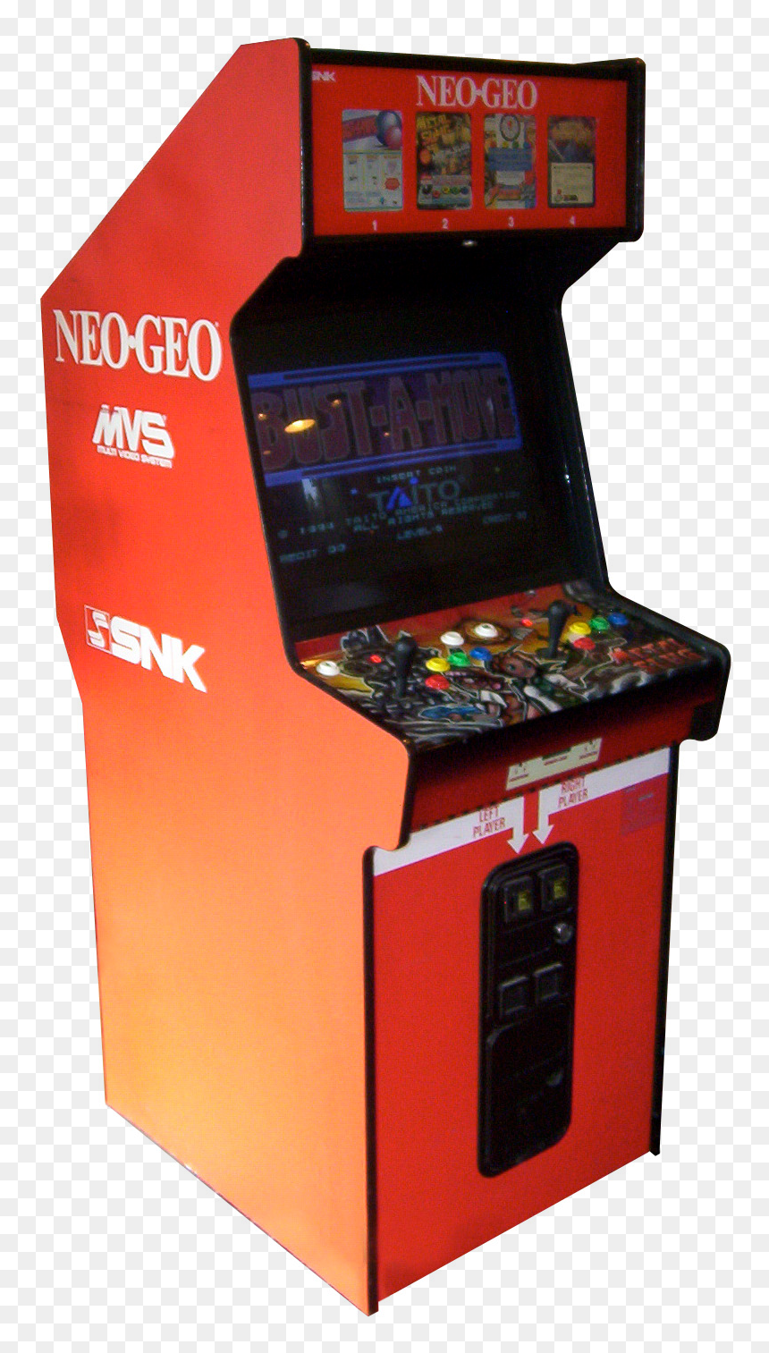 Neo Geo Full On - Neo Geo Arcade Cabinet, HD Png Download - arcade machine png