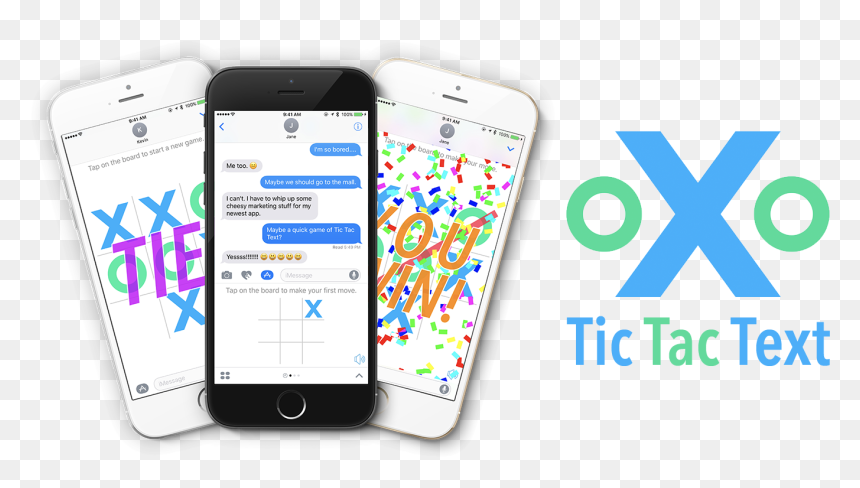 Tic Tac Text Header - Iphone, HD Png Download - tic tac toe png