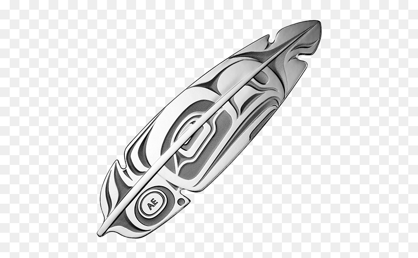 Eagle Feather Shaped 1 Oz Silver Coin 20$ Canada 2019, HD Png Download - eagle feather png