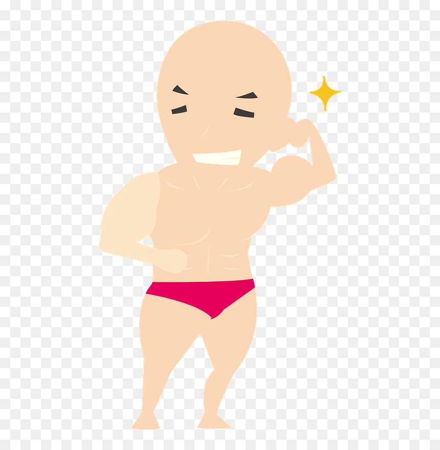 Man Bodybuilding Muscle Clipart - Cartoon, HD Png Download - muscle man png