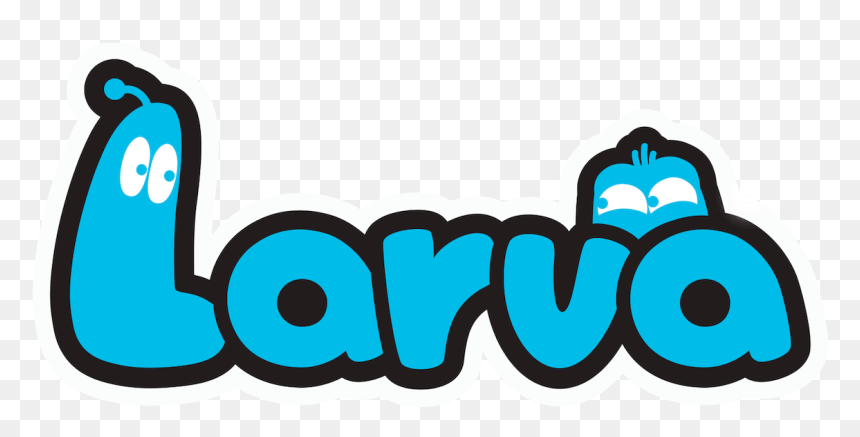 Larva - Larva Logo Png, Transparent Png - corner spider web png
