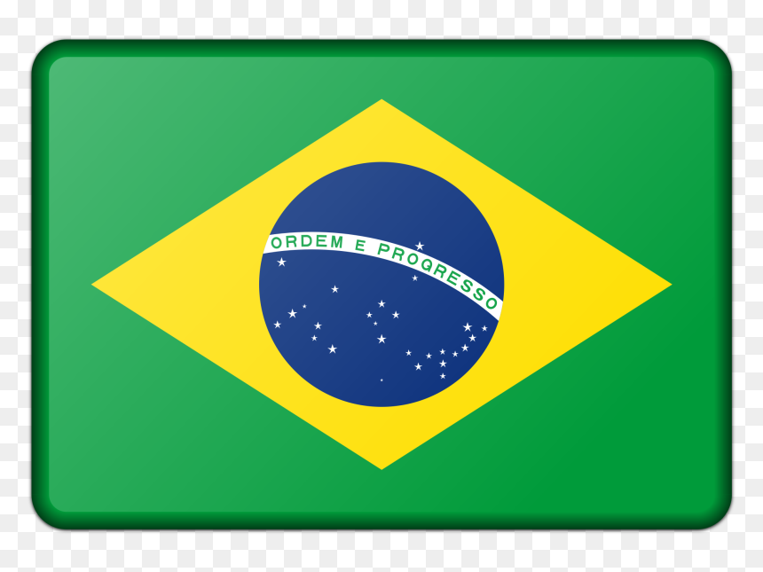 Flag Of Brazil Clip Arts - Brazil Flag, HD Png Download - brazil png