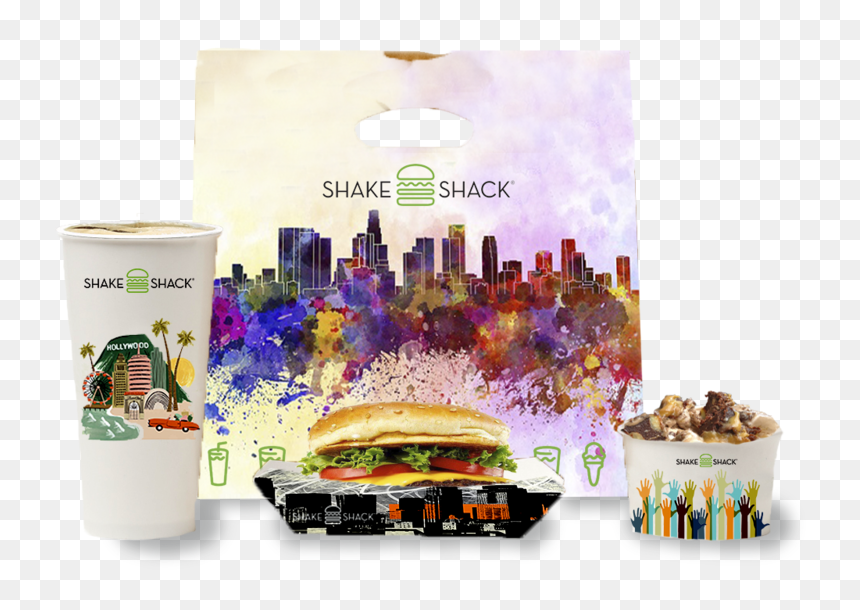 Ps Shakeshack - Los Angeles City Skyline Artwork, HD Png Download - los angeles skyline png