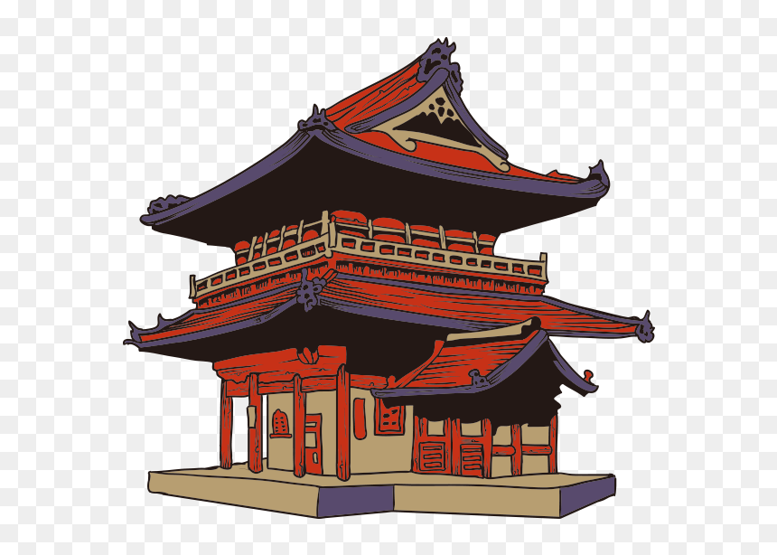Art Geisha Clip Culture - Japan Temple Png, Transparent Png - old house png