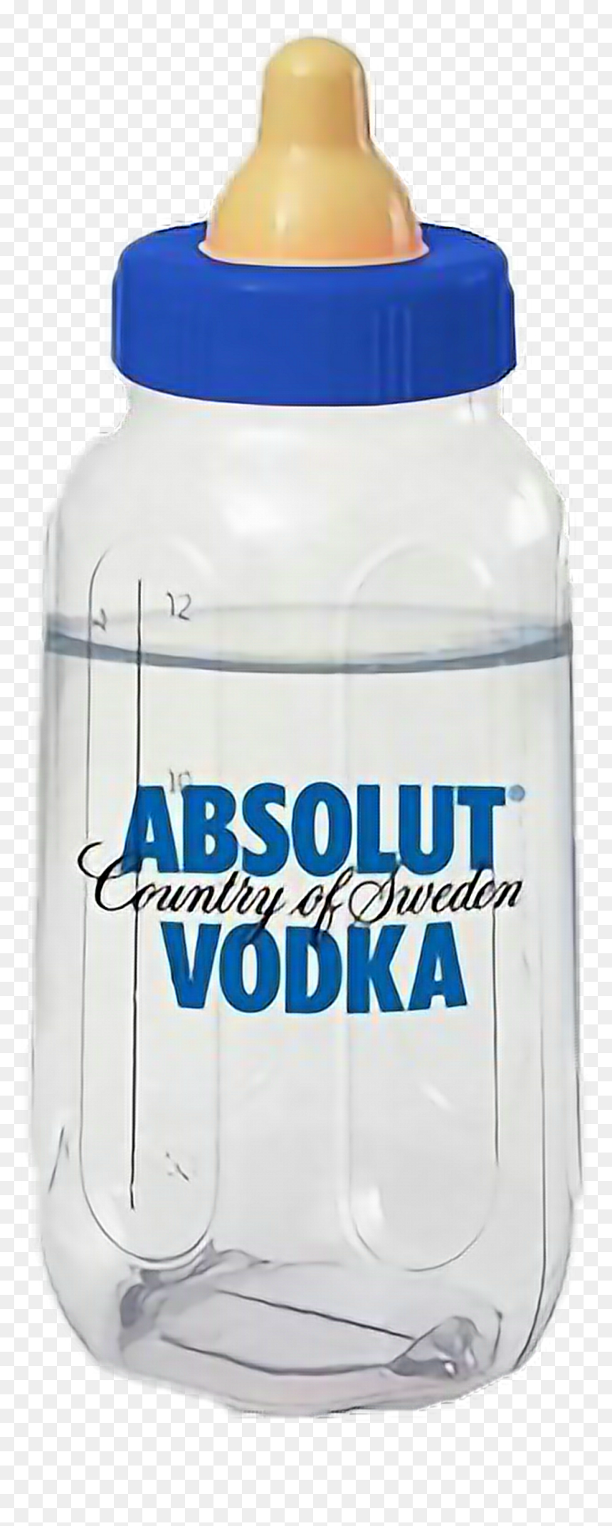 #baby #biberon #tetine #absolut #vodka #milk #psycho - Absolute Vodka Biberon Png, Transparent Png - vodka bottle png