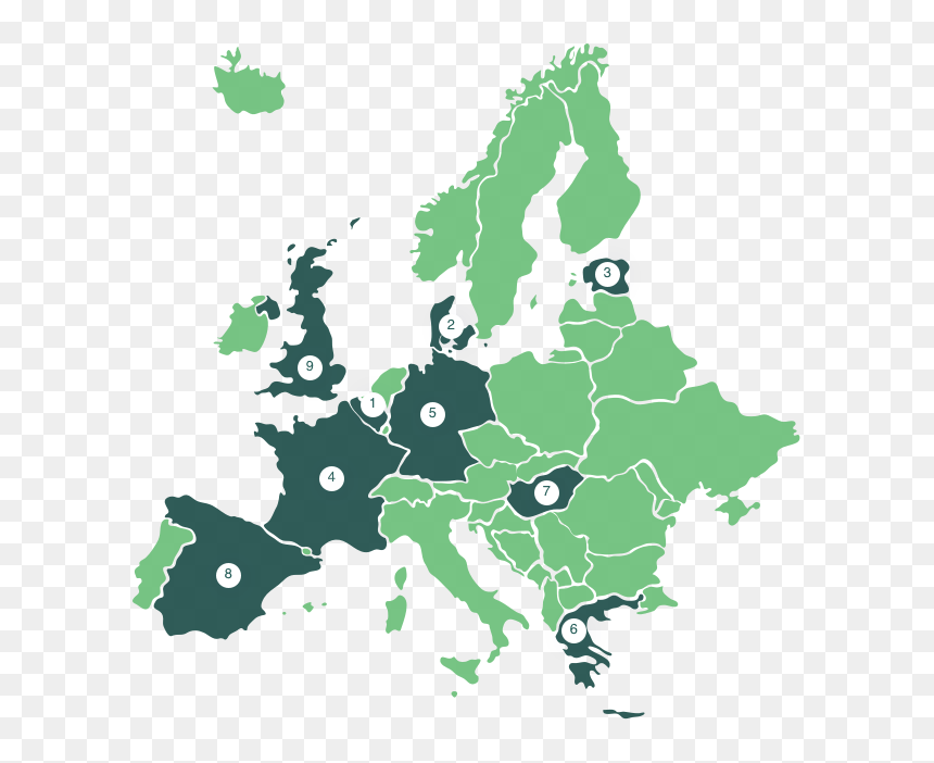 Tn Map Europe - Ist Georgien In Europa, HD Png Download - europe png