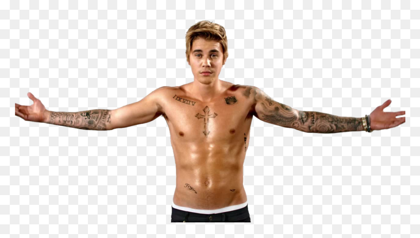 Justin Bieber Png Naked By Maarcopngs - Justin Bieber Mens Health, Transparent Png - muscle man png