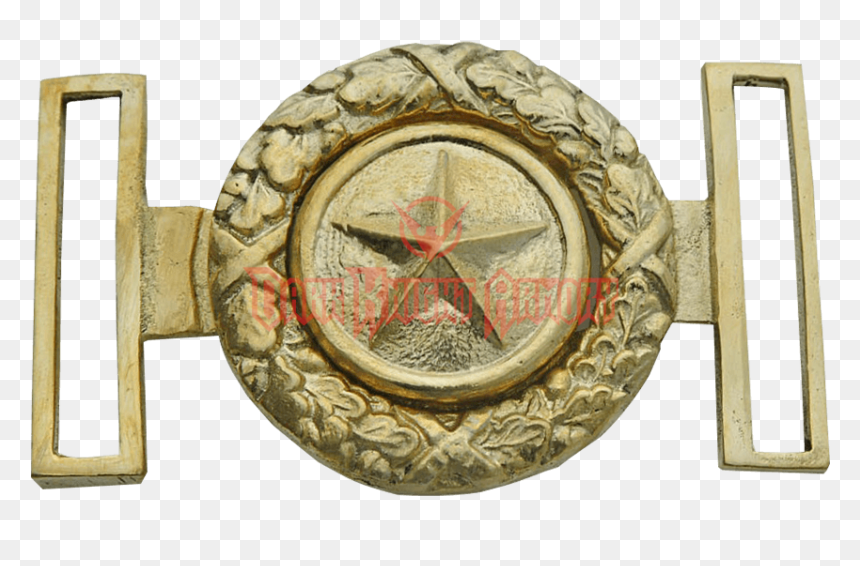 Gold Texas Star And Wreath Belt Buckle, HD Png Download - texas star png