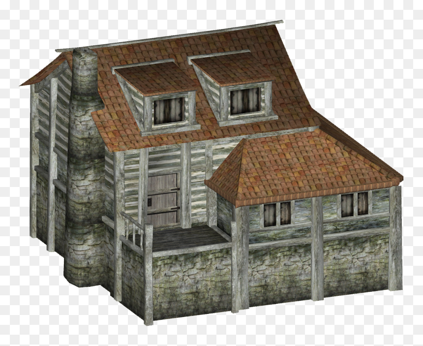 House Slice - House, HD Png Download - old house png