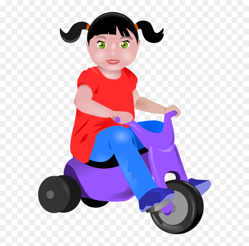 Tricycle Clip Art, HD Png Download - toddler png