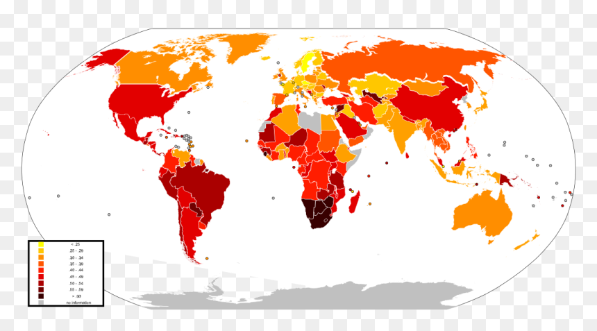 Map Of The World Clipart, HD Png Download - 25% off png