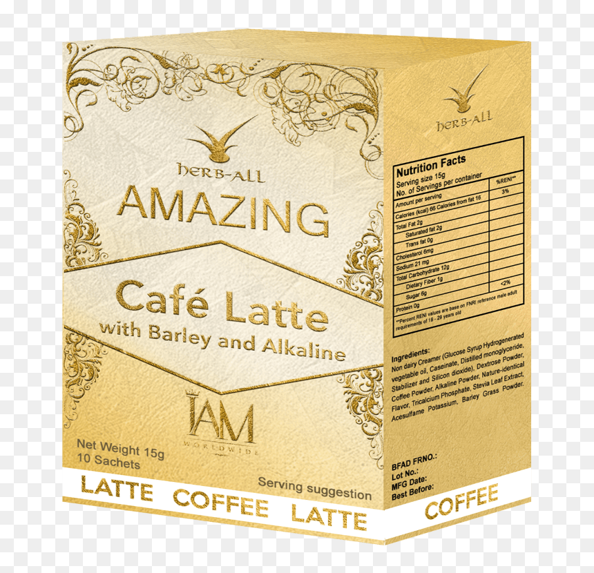 Amazing Cafe Latte With Barley And Alkaline - Amazing Cafe Mocha With Barley And Alkaline, HD Png Download - barley png
