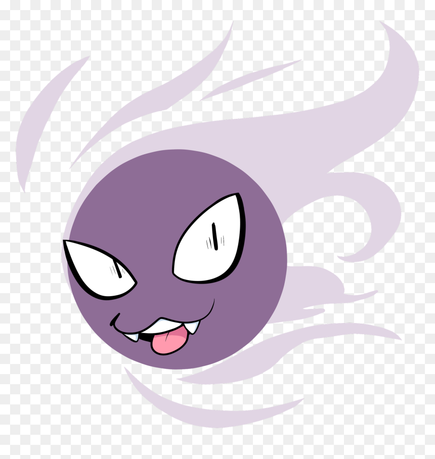 0 Replies 2 Retweets 2 Likes - Cartoon, HD Png Download - gastly png