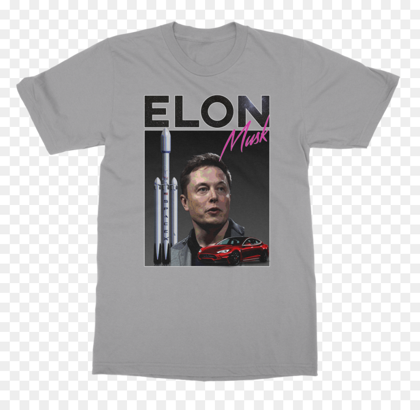 Elon Musk ﻿classic Adult T-shirt - T-shirt, HD Png Download - elon musk png