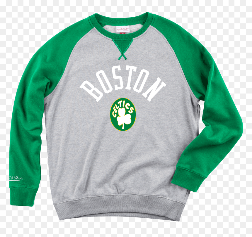 Yankees Sweatshirt Crew Mitchell Ness, HD Png Download - boston celtics logo png