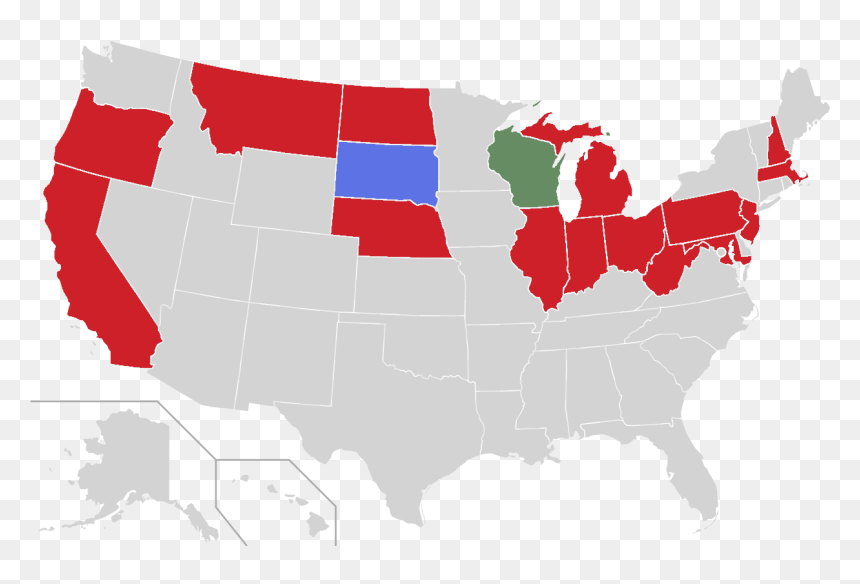 Republican Presidential Primary Results, 1924 - 116th Congress Senate Map, HD Png Download - republican png