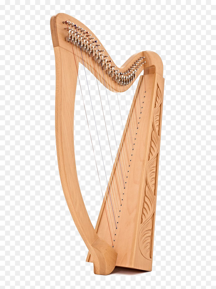 29 String Harp With Levers By Gear4music-damaged, HD Png Download - harp png
