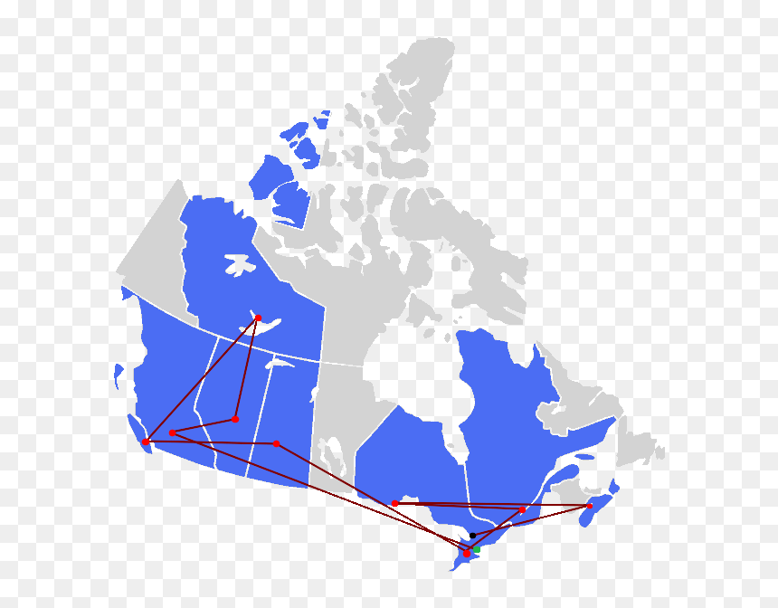 The Amazing Race Canada 7 Map - Covid 19 En Canada, HD Png Download - race png