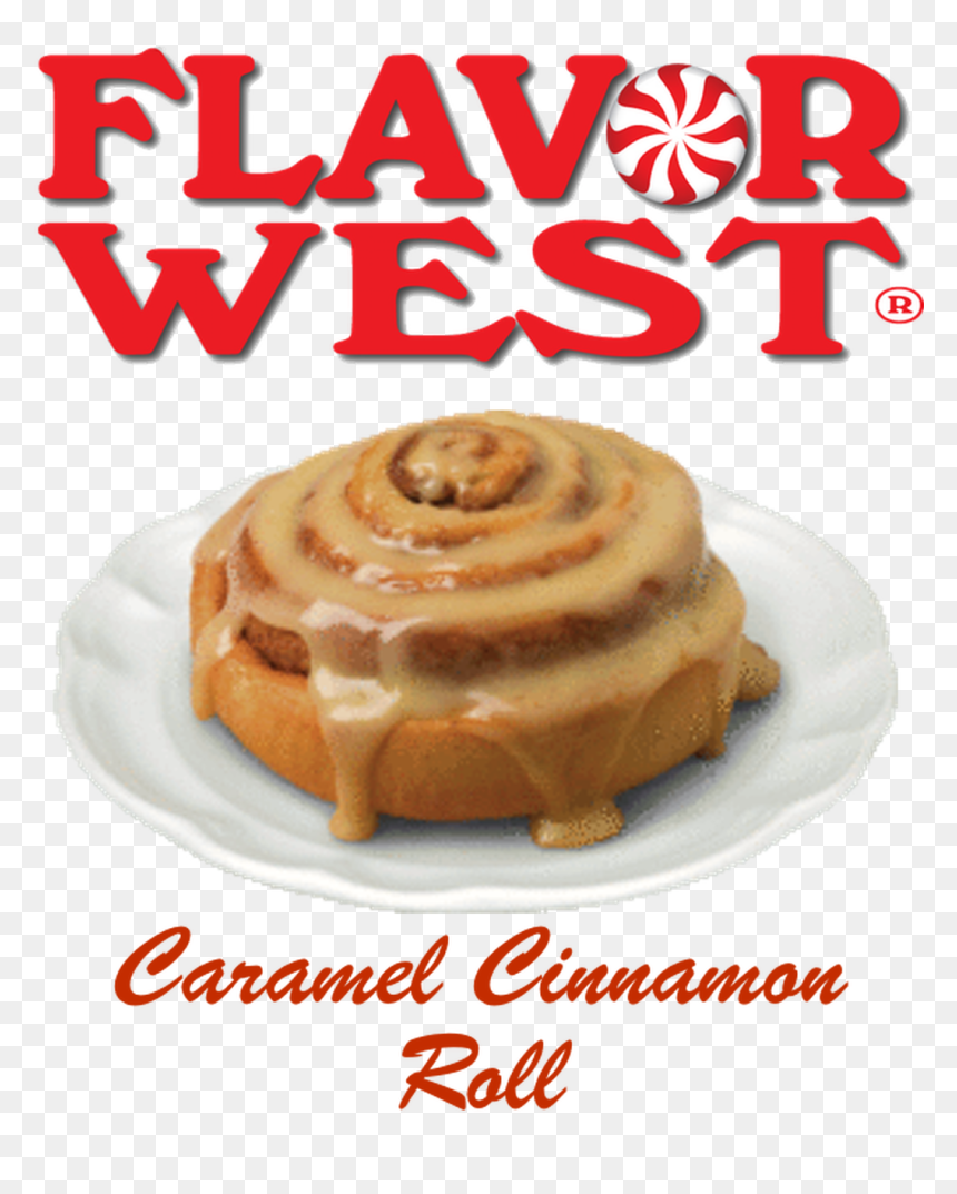 Caramel Cinnamon Roll Concentrate By Flavor West - Cinnamon Roll, HD Png Download - cinnamon roll png
