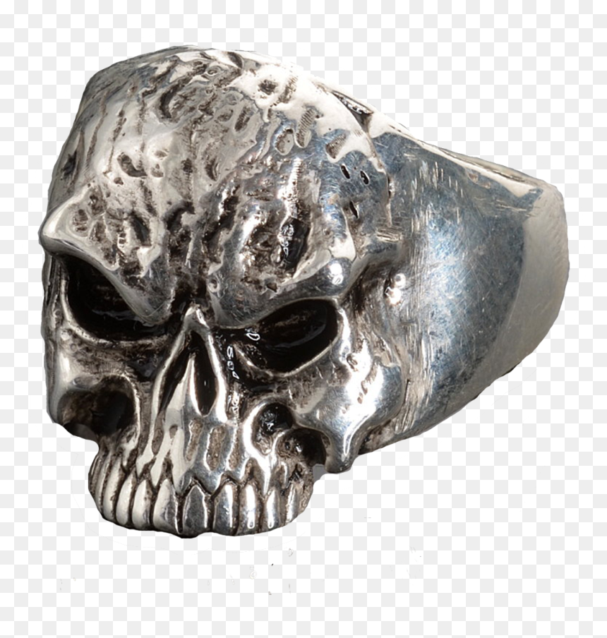 Vance Stainless Steel Men"s Fear No Evil Skull Ring - Skull, HD Png Download - evil skull png