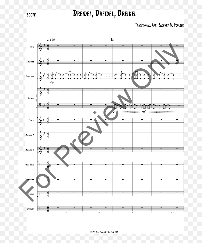 Sheet Music, HD Png Download - dreidel png