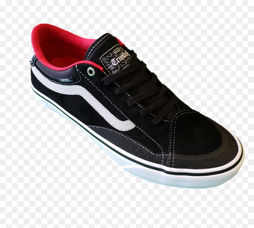 Vans Tnt Advanced Prototype Black/white/red - Skate Shoe, HD Png Download - white vans png