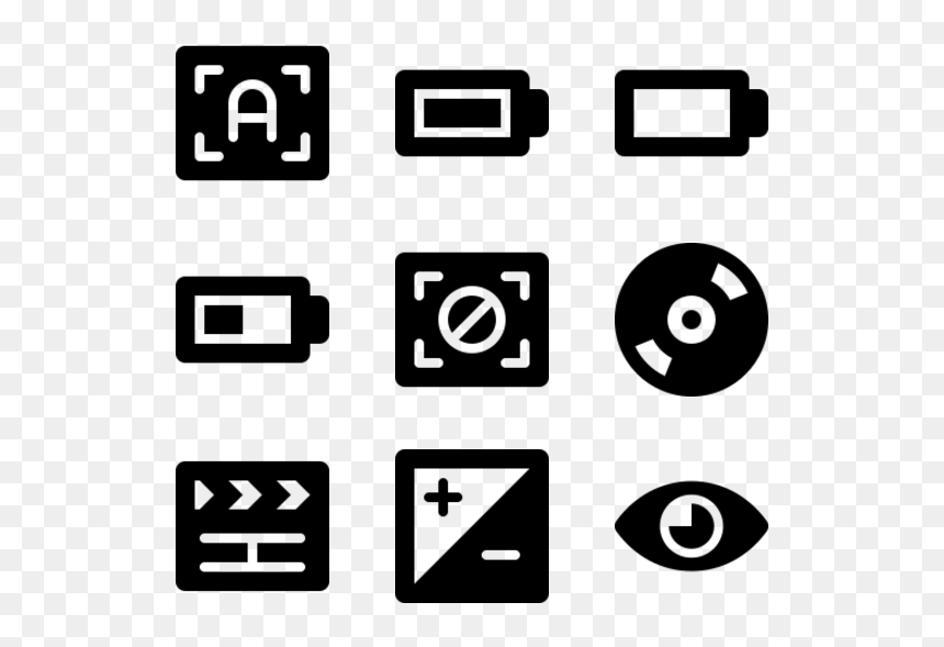 Transparent Background Social Icons, HD Png Download - battery icon png