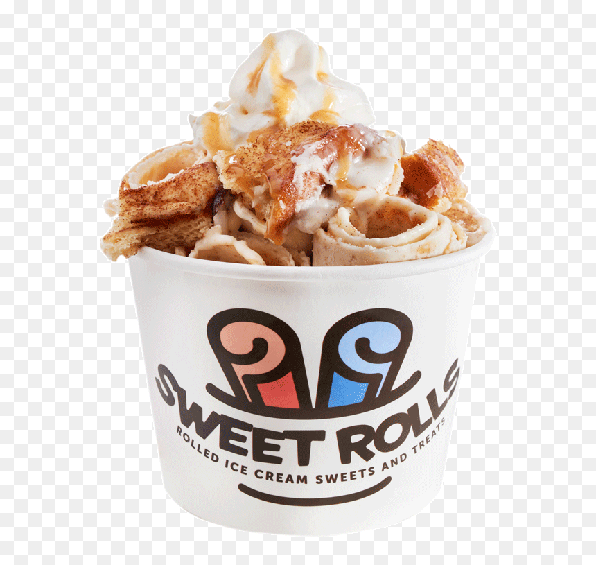 Transparent Cinnamon Rolls Clipart - Sweet Rolls Ice Cream, HD Png Download - cinnamon roll png